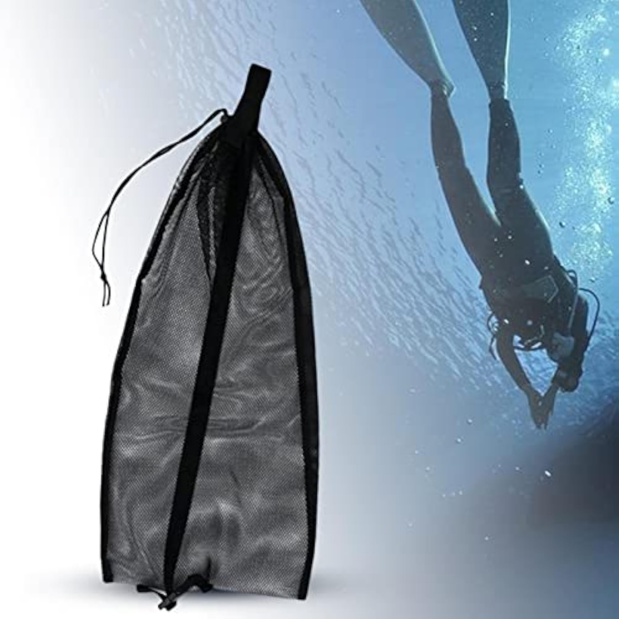 5x Drawstring Mesh Bag with Shoulder Strap